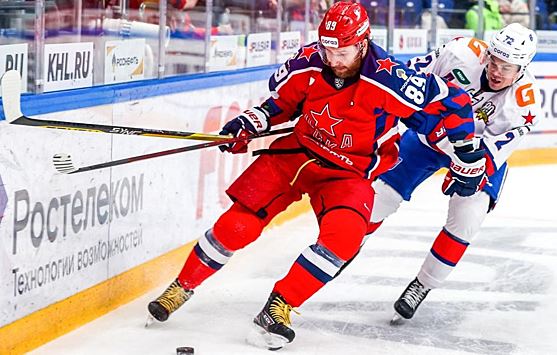 ЦСКА в третий раз подряд обыграл СКА в сезоне Континентальной хоккейной лиги
